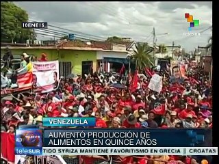 Gobierno venezolano distribuye 415 mil toneladas de alimentos