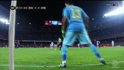 Barcelona - Atlético (M) 3-1, Mandžukić (2-1, pen, 56'), 11.01.2015. HD