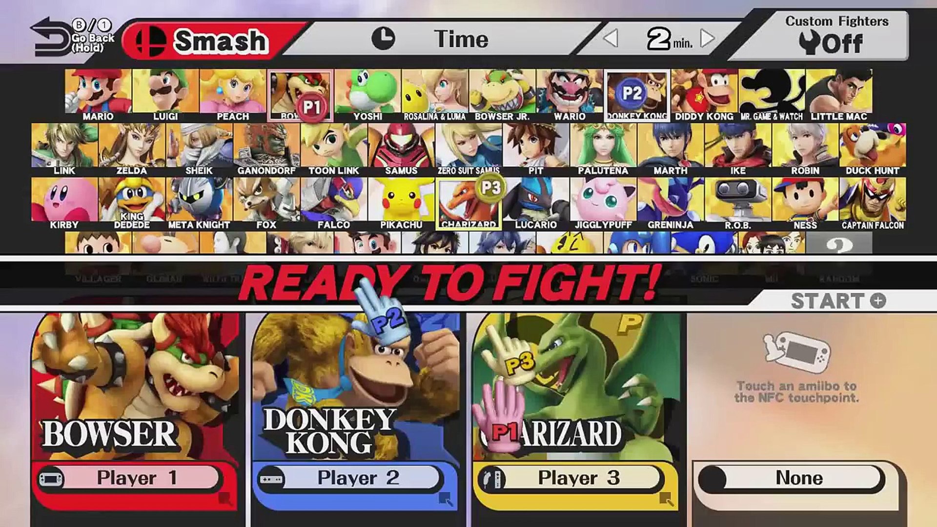 Super Smash Bros. Wii U Gameplay - Bowser, Donkey Kong and Charizard Free  Fight - video Dailymotion