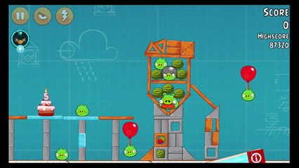 Angry Birds Birdday Level 30-18 Walkthrough 3 Stars