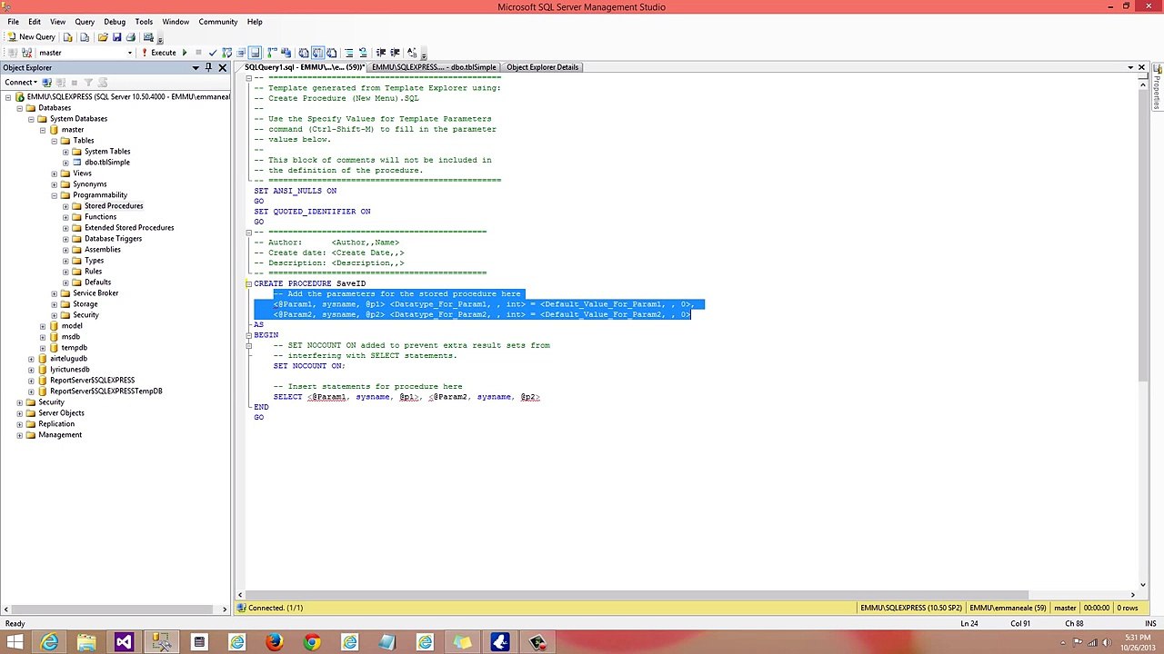 ASP.NET ile Store Procedure Kullanımı