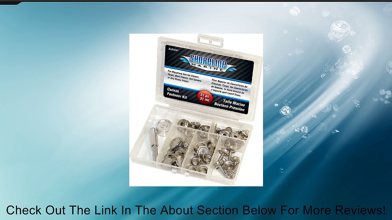 47 Piece Canvas Fastener Kit Review