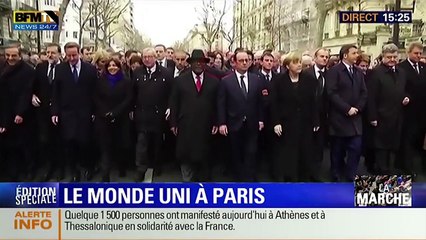 Comment Sarkozy tape l'incruste à la marche du 11 janvier 2015