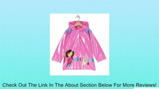 Nickelodeon Dora the Explorer Girl's Pink Rain Coat - Sizes X-small 4/5 and Small 6/7 Review