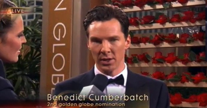 Benedict Cumberbatch Golden Globes Red carpet