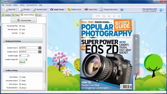 Create accessible & SEO optimized page flip publications