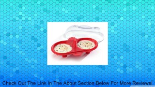 Norpro Silicone Microwave Double Egg Poacher, Red Review