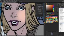 Photoshop comic coloring tutorial: The Layer Trick