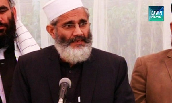 Military courts will not solve country issues: Siraj ul haq