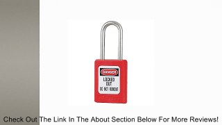 Lockout Padlock, Keyed Different, Red, 3/16 In. Dia. Review