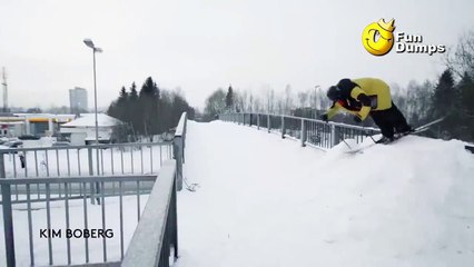 Cool   Skiing Down Like A Spiral Rail