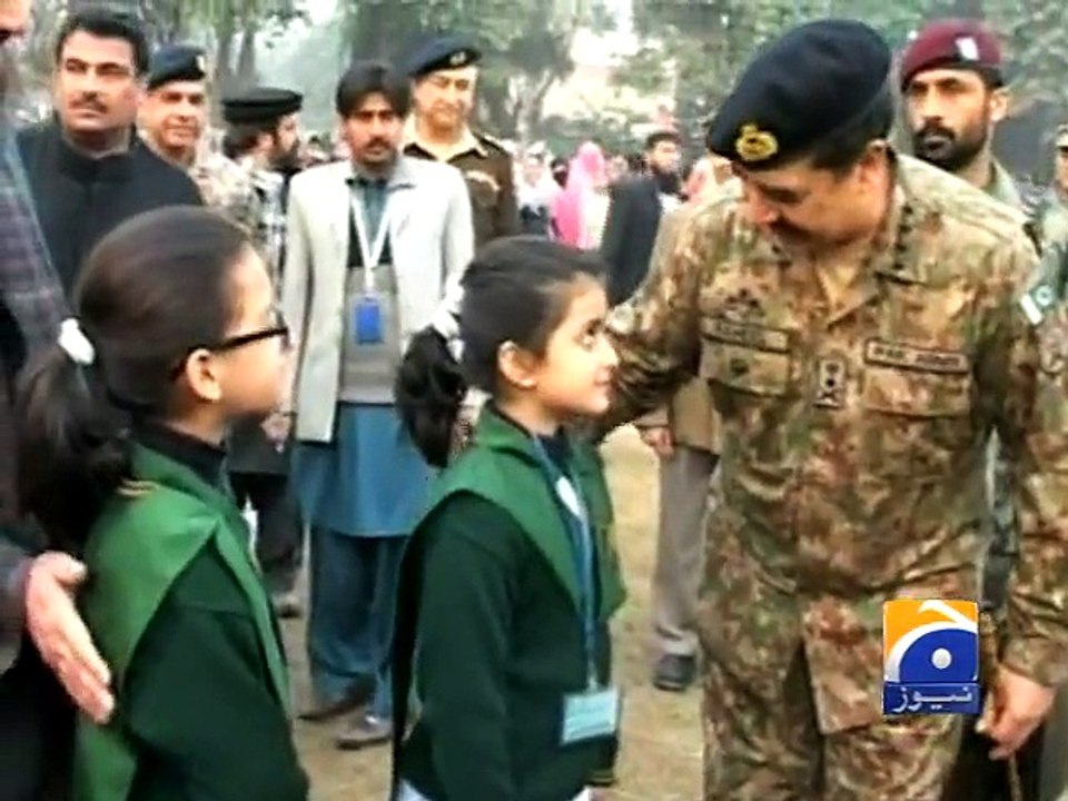 Army chief welcomes students to Army Public School-12 Jan 2015