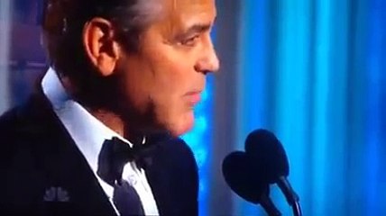 George Clooney in Golden Globes - “Je Suis Charlie”