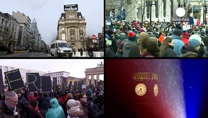 Decenas de miles de personas marchan por todo el mundo en solidaridad con Francia