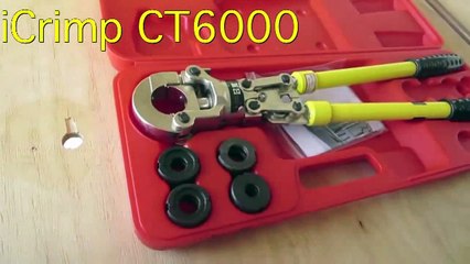 how to press copper crimp fittings kempress viega b-press conex new hand tool