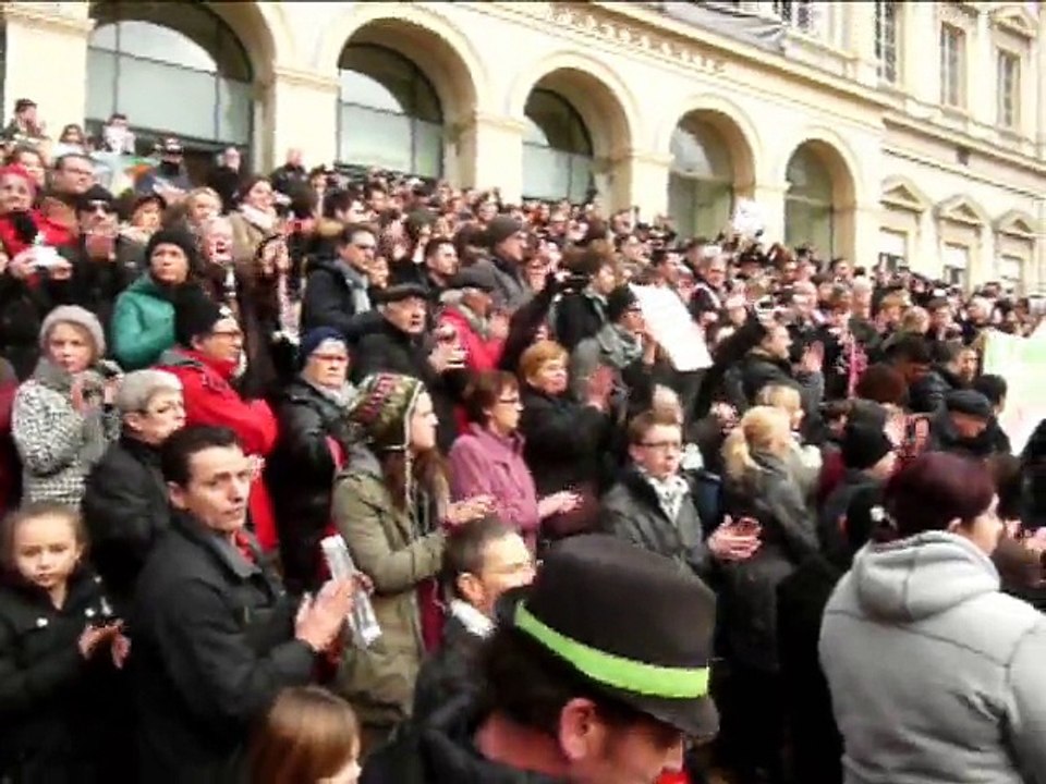 st etienne  42 2015 EV Hommage de St etienne .Libertés Egalités Fraternités