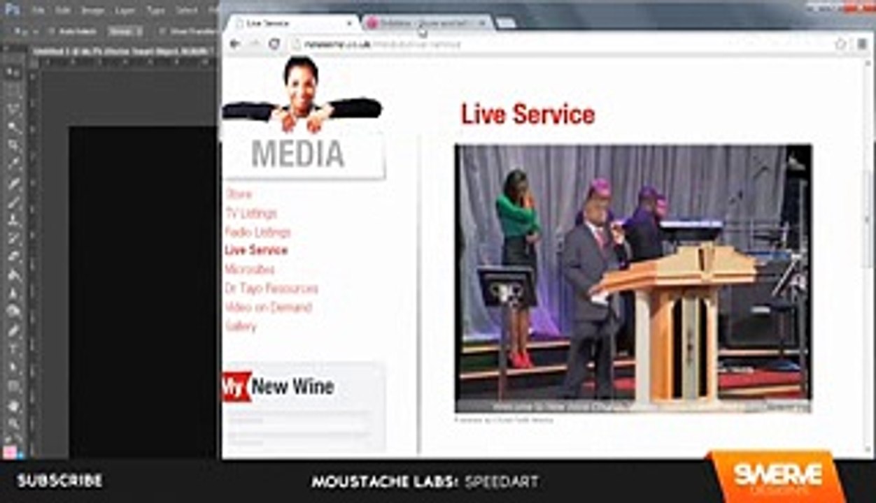 Speedart    Moustache Labs  Logo Design Illustration