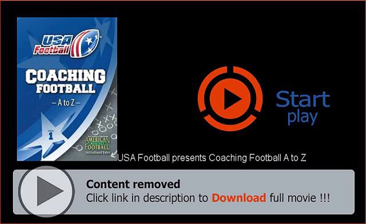 Download USA Football presents Coaching Football A to Z Movie In HD, DivX, DVD, Ipod