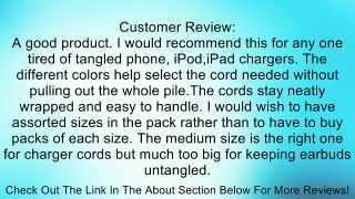 Kikkerland Large Bobino Cord Wrap, Set of 3, Black Review