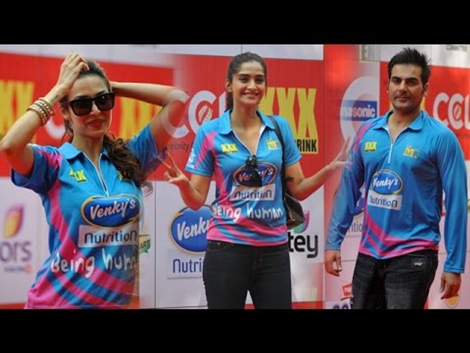 Sonam Kapoor, Arbaaz Khan, Malaika Arora Promotes Dolly Ki Doli @ CCL 2015 Opening Ceremony