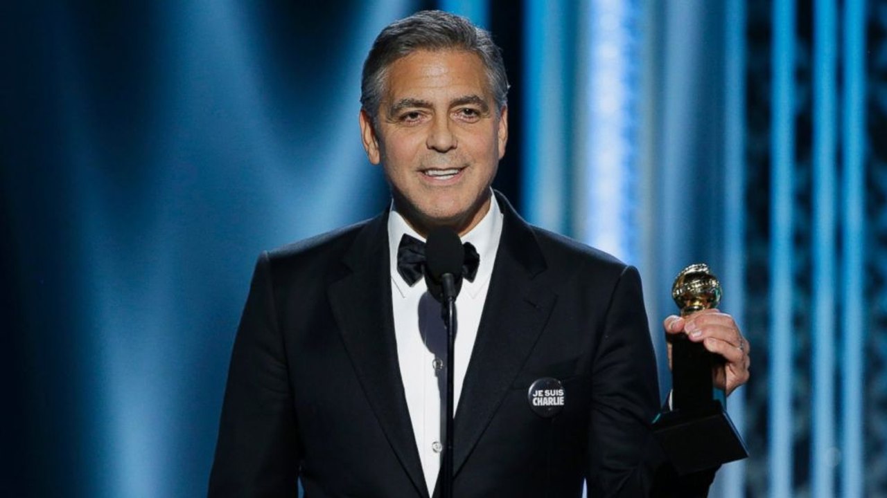 Golden Globes: George Clooney rend hommage à Charlie Hebdo