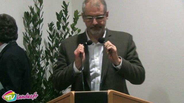 Voeux d'Eric Kerrouche président de la communauté de communes MACS