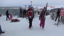 Ankara - Elmadağ Kayak Merkezi Doldu Taştı