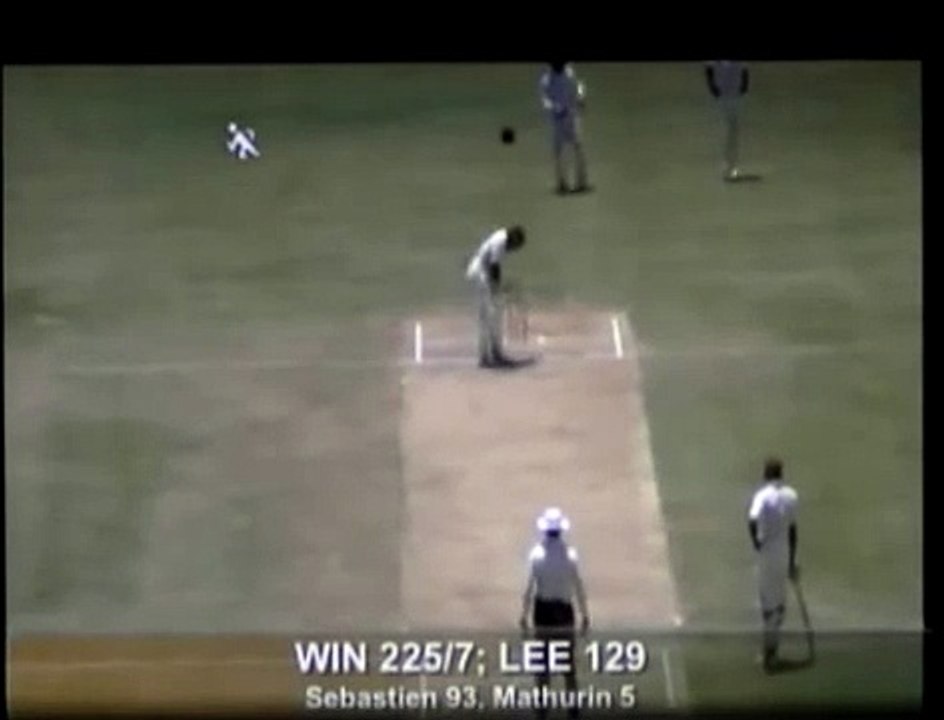 Liam Seabastien, Caught Jahmar Hamilton bowled Peter for 93 runs