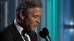 George Clooney touching speech during Golden Globes : 