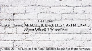 15x7 Enkei Apache II (Black Machined) Wheels/Rims 4x114.3 (471-570-4838BKM) Review