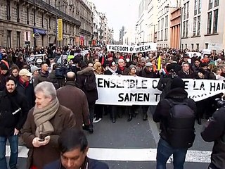 Миллионы человек вышли в мире на марш солидарности