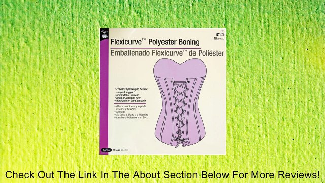 Flexicurve Polyester Boning 22 Yards-White Review