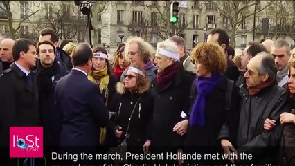 World leaders join mass Paris march to honour attack victims