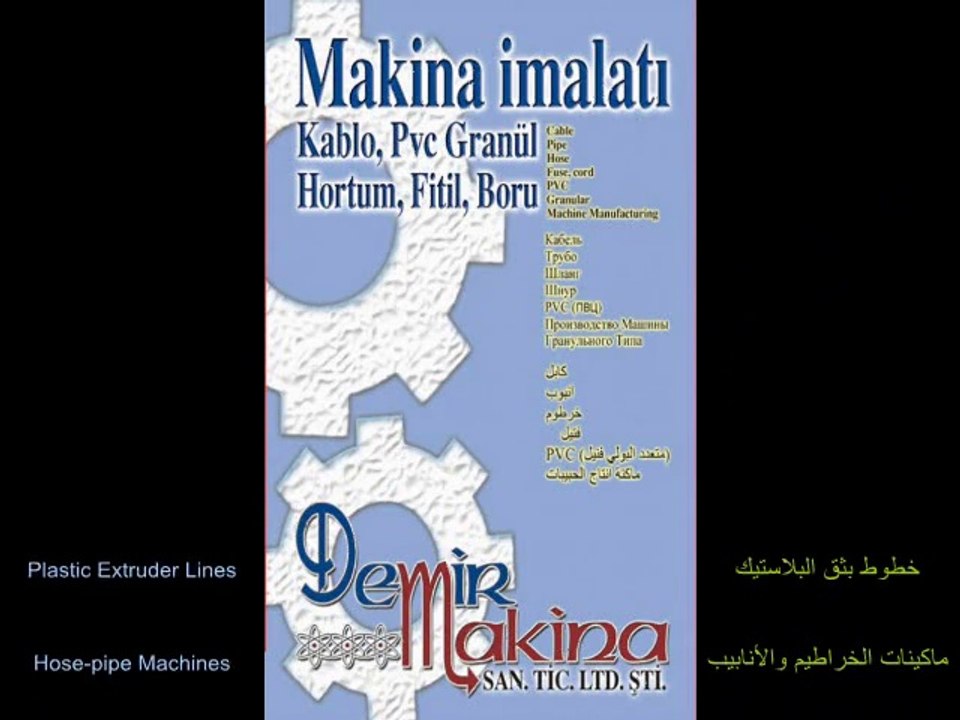 PLASTİK,KAUÇUK,SİLİKON EKSTRUDER MAKİNELERİ,İMALAT HATLARI DEMİR MAKİNA SANAYİ