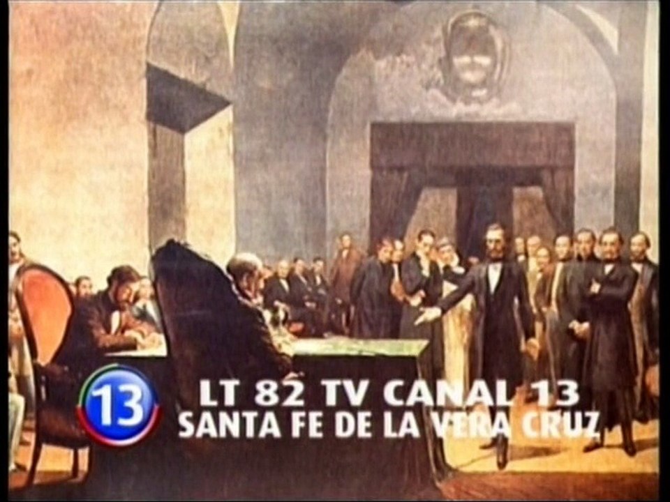 Canal 13 Santa Fe - Inicio de transmisión 6/01/2015 + Pifie logo y reloj