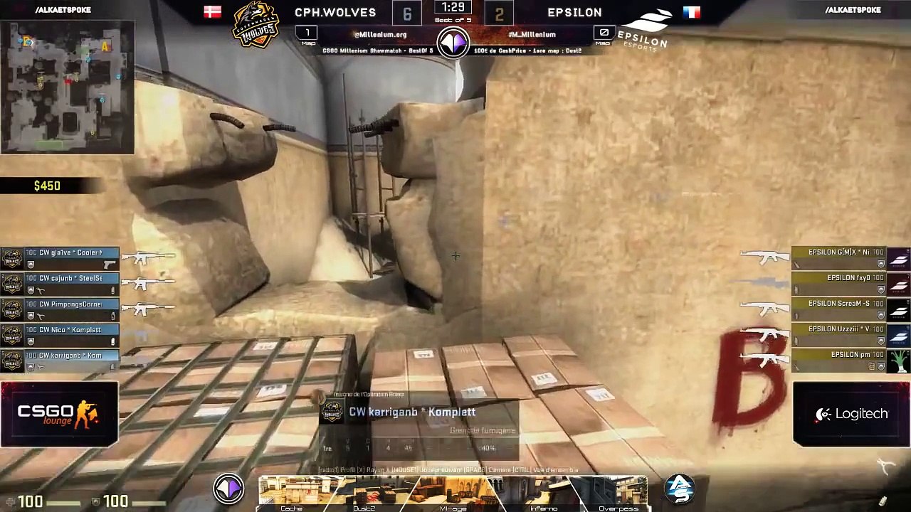 CS:GO - Millenium ShowMatch #1 - Epsilon vs CPH...