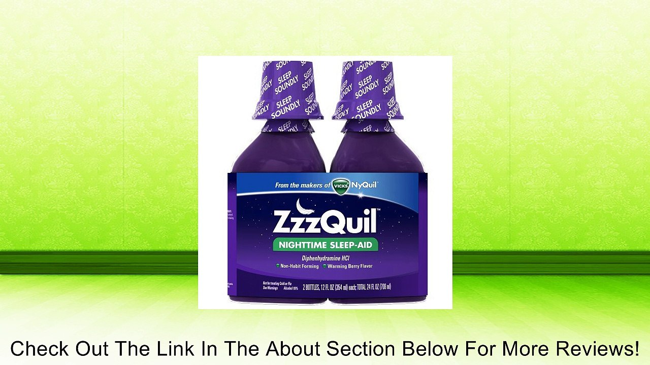 ZzzQuil Nighttime Sleep-Aid Liquid Warming Berry Flavor Review