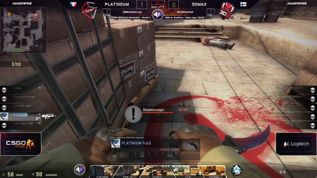 CS:GO - Millenium ShowMatch #3 - Platinium vs 3DMAX (D2)-MAP3-