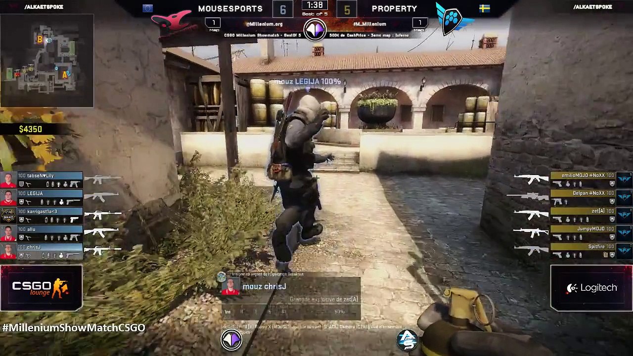 CS:GO - Millenium ShowMatch #2 - Mousesports vs Property (Inferno)(3/4)