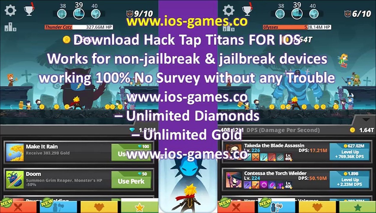 hack Tap Titans with ifunbox