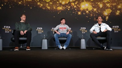 #BallondOr2014 - Leo Messi en la rueda de prensa de la Gala del Balón de Oro 2014