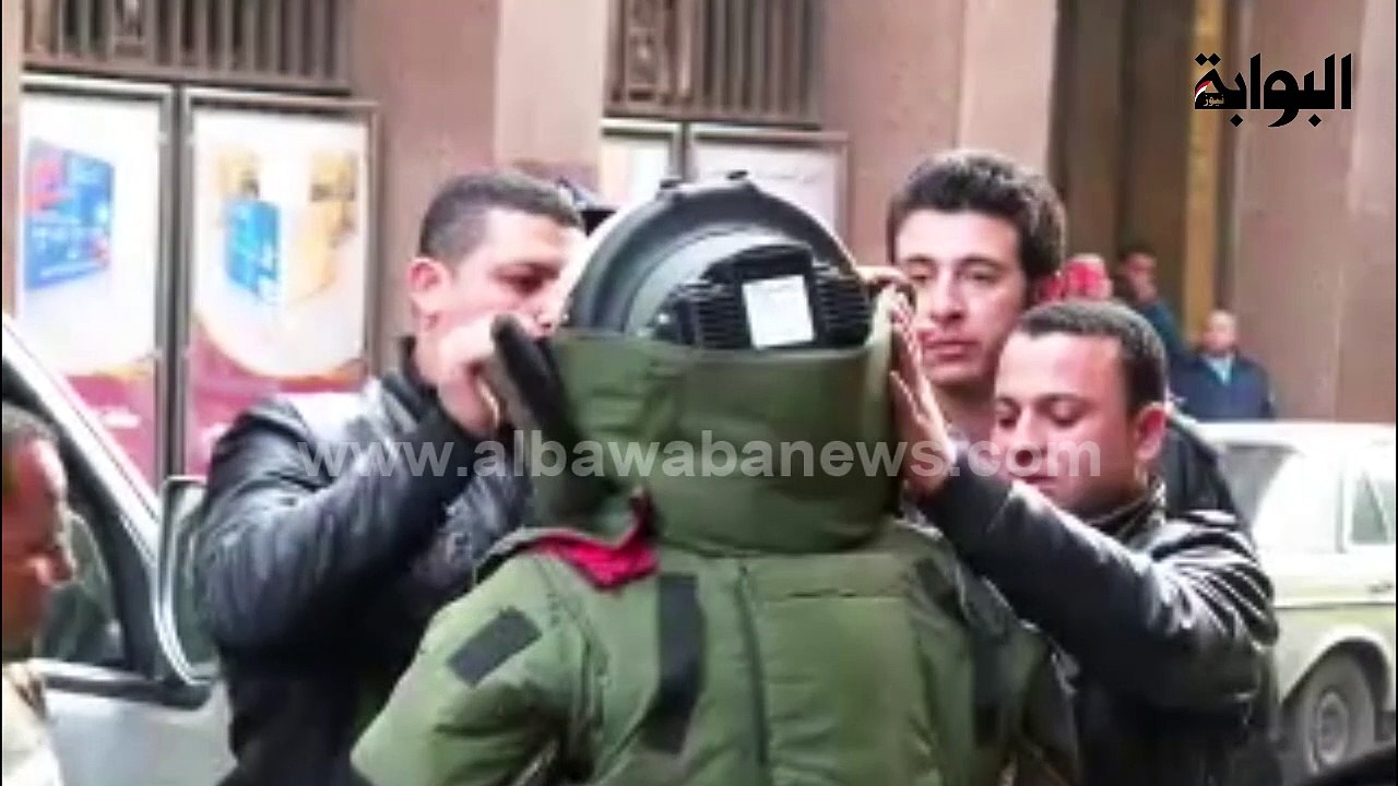 ابطال مفعول قنبلة أمام المعبد اليهودي بوسط القاهرة