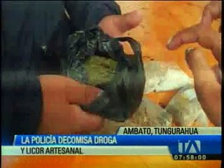 Video herunterladen: Policía decomisa droga y 5 mil litros de licor artesanal en Ambato