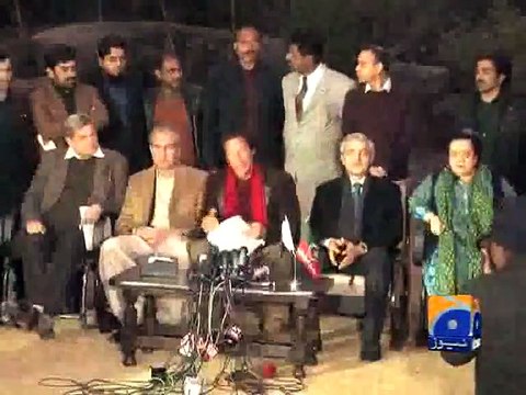 Interim govt assisted ROs in rigging: Imran Khan-Geo Reports-12 Jan 2015