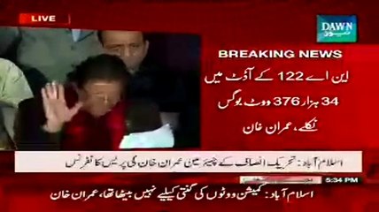 Imran Khan Press Conference on NA 122 Vote Audit -12th January 2015