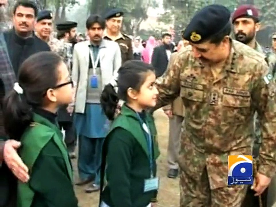 Army chief welcomes students to Army Public School-12 Jan 2015