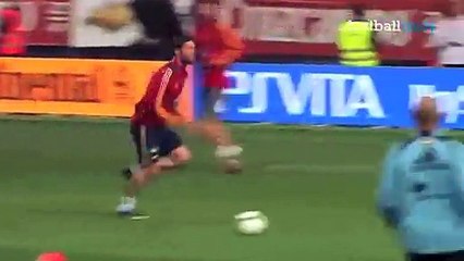 Xabi Alonso cheeky backheel goal