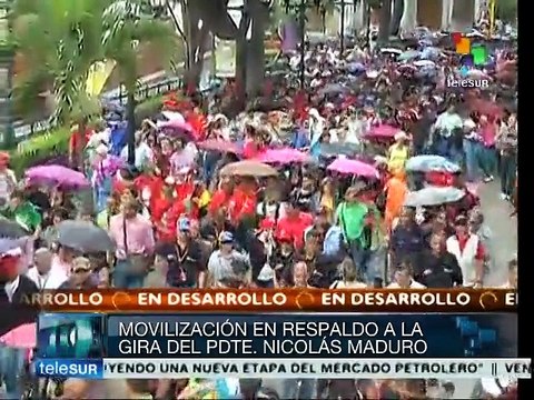 Apoyan miles de venezolanos gobierno de Nicolás Maduro