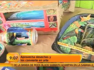 Desechos que se convierten en arte