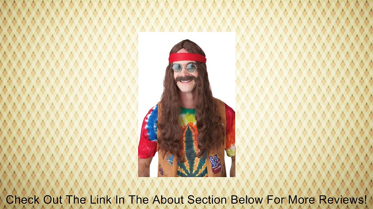 California Costumes Men's Hippie Man Wig and Moustache Review